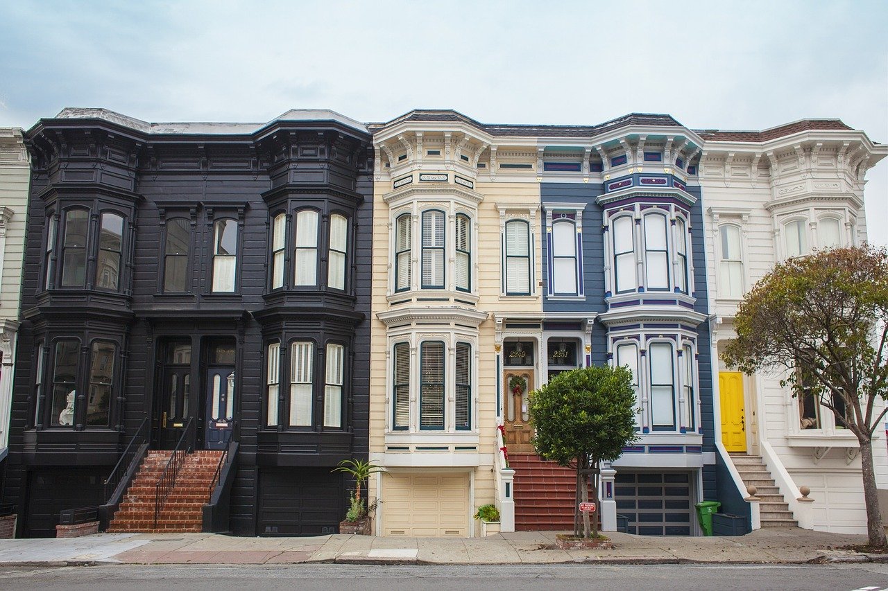 houses, facades, architecture